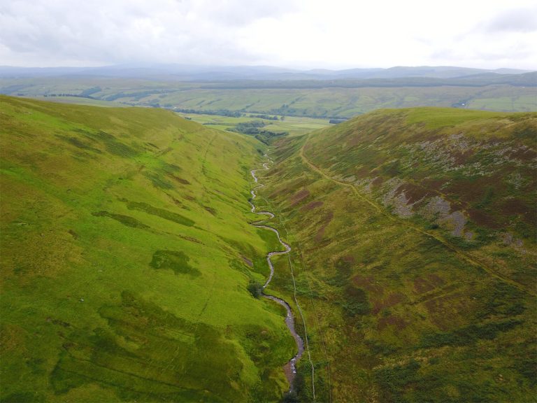 Aerial of approaches to Hartfell
