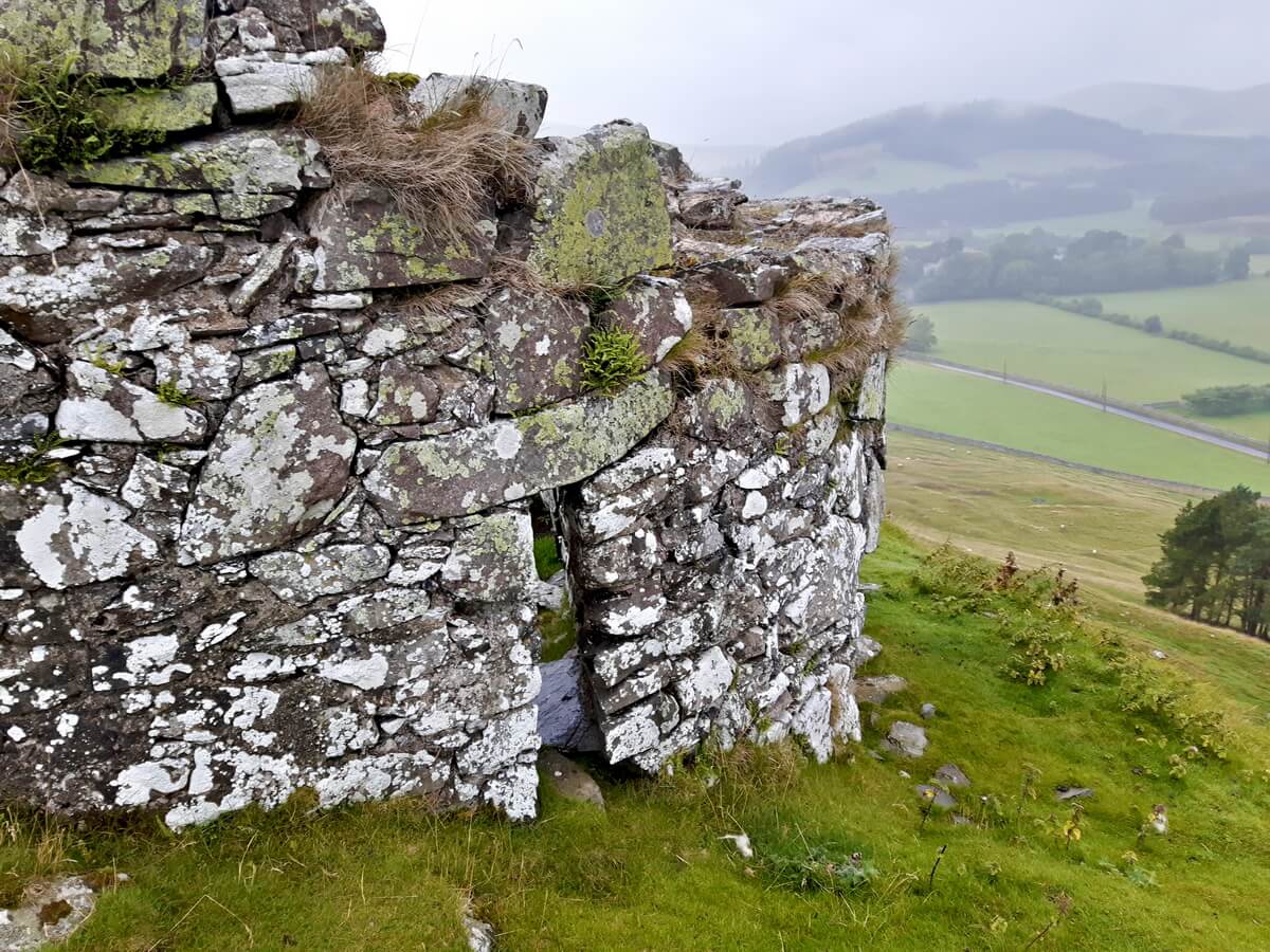 Tinnis Castle Iron Age Hill Fort Ruins